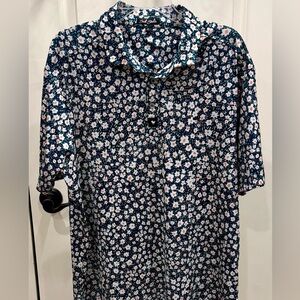 Bad Birdie men’s golf polo with white azaleas, size XL